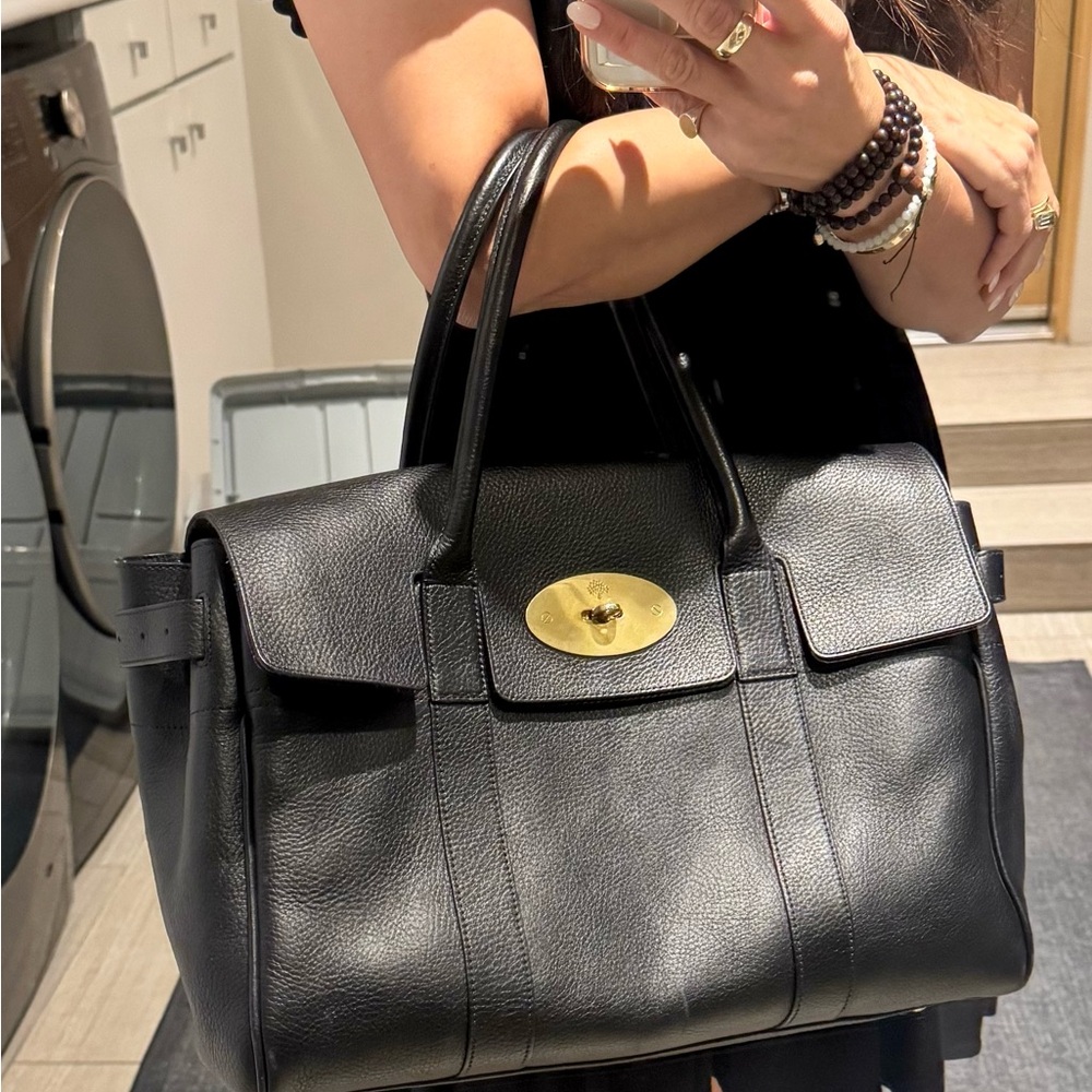 Mulberry Bayswater Black Leather Satchel great condition - Picture 12 of 16